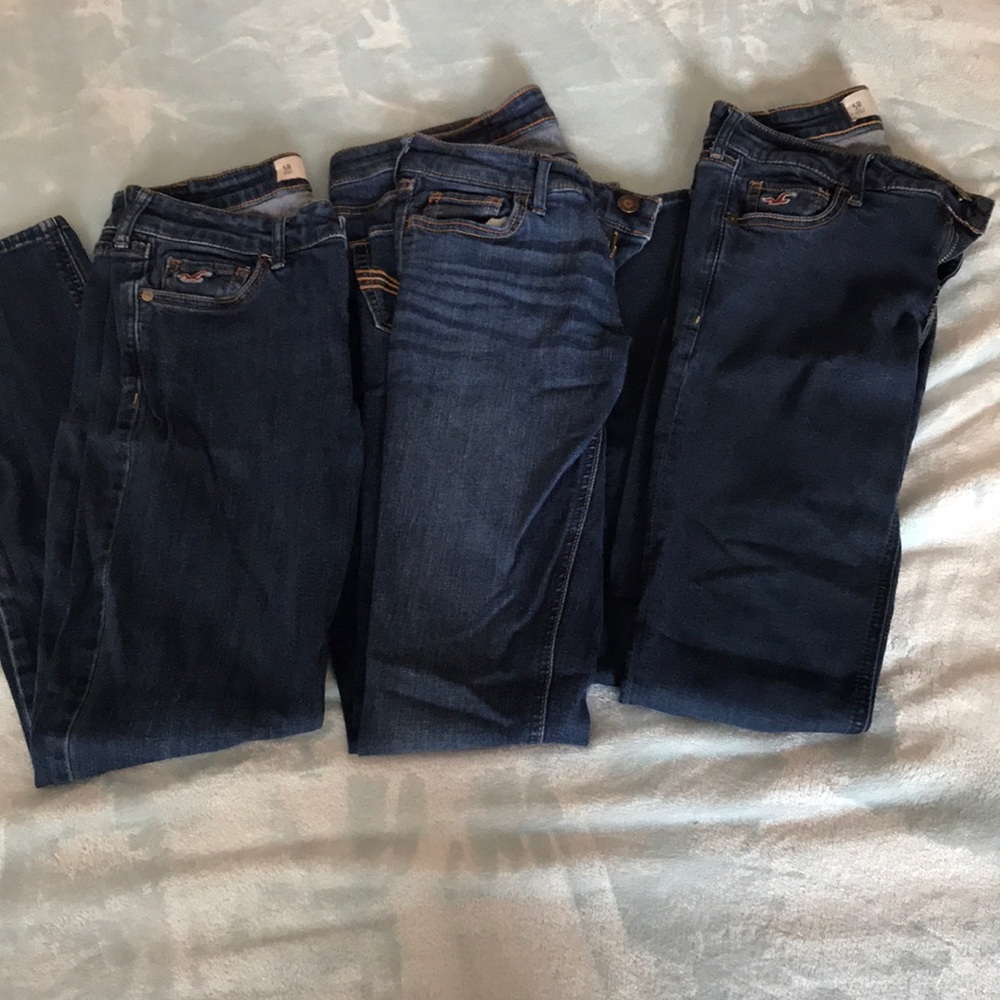3 pair of 5 Regular Hollister Jeans